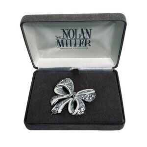Vintage Nolan Miller The Glamour Collection Shining Spirit Bow Brooch (5958)
